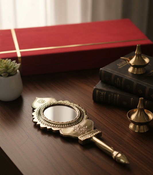 Handcrafted "no glass" Mirror with Antique Finish