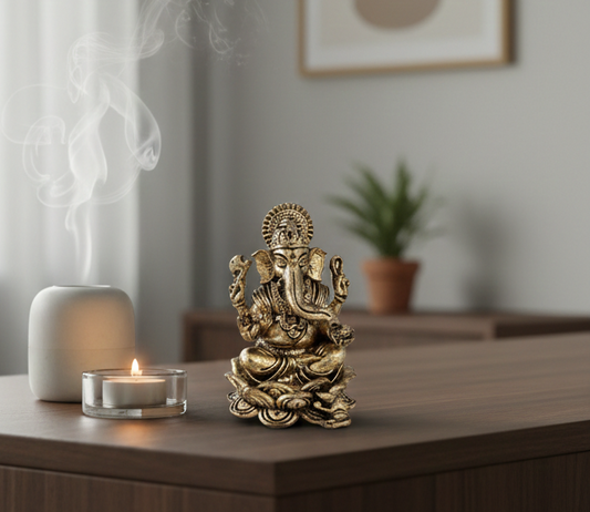 Handcrafted Brass Ganesha Idol