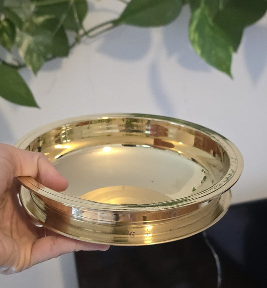 Handcrafted Brass Bowl – 17.5cm diameter